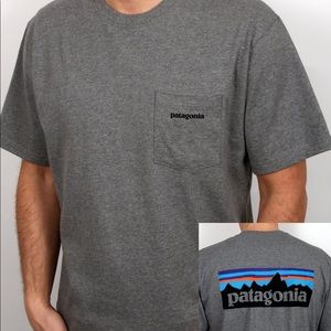 Gray Patagonia pocket tshirt